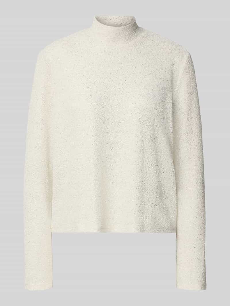 Jake*s Collection blouse met lange mouwen met glanzende look