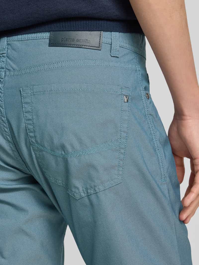 Pierre Cardin Tapered fit chino met structuurmotief model 'Lyon'