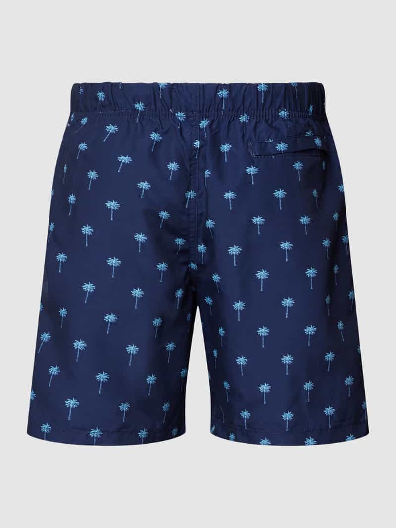 Zwembroek met motiefprint, model 'palm' Shiwi