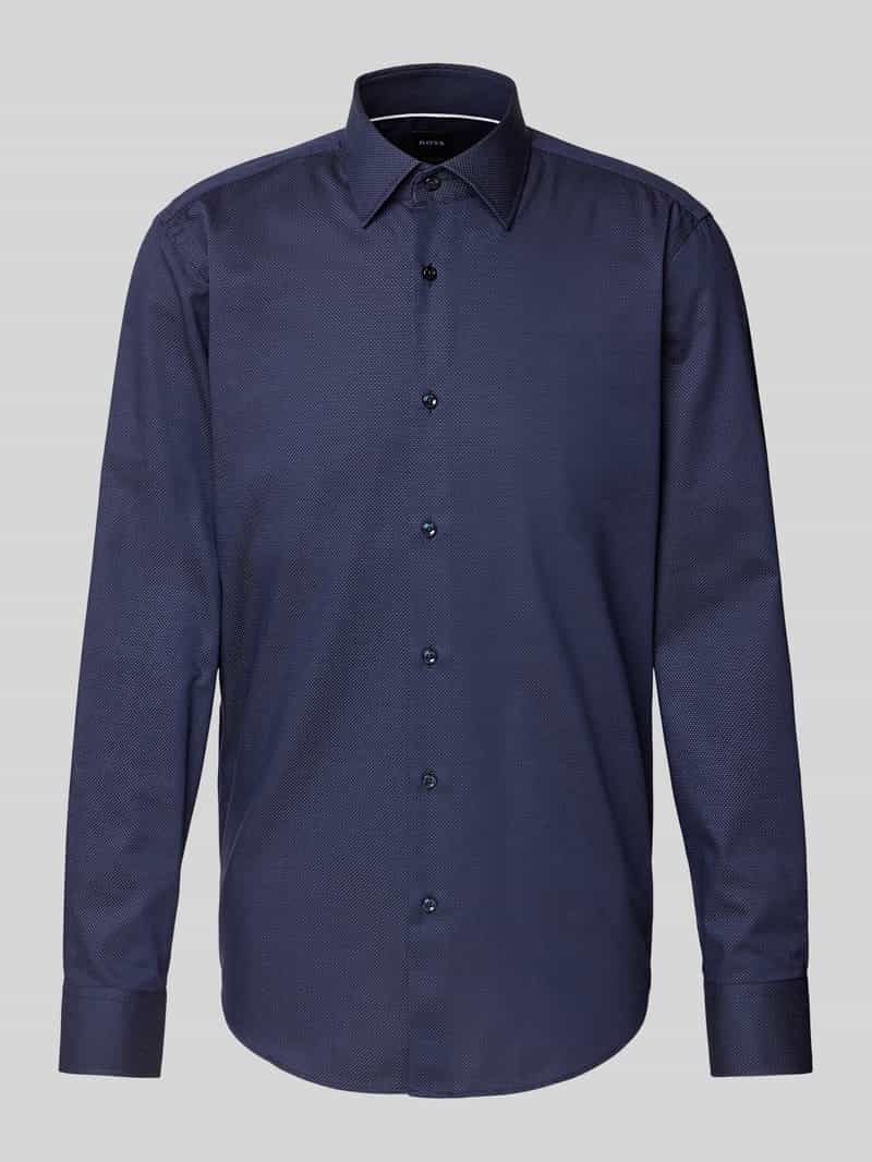 Boss Regular fit zakelijk overhemd met kentkraag model 'Joe'