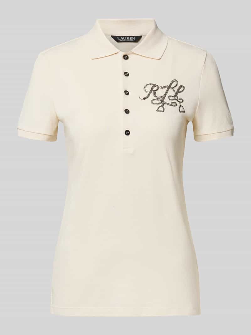 Lauren Ralph Lauren Slim fit poloshirt met logo van kralen model 'KIEWICK'