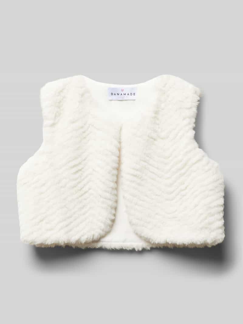 Kort gilet van teddybont, model 'HASEL'