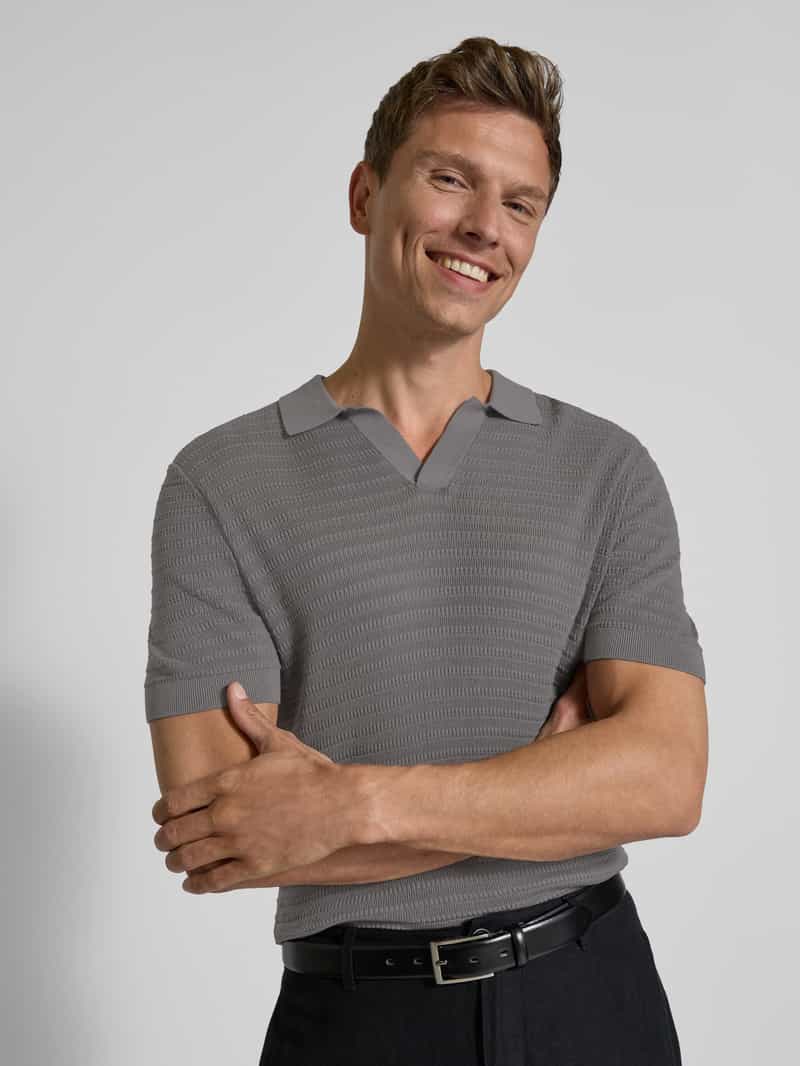 drykorn Regular fit poloshirt met V-hals model 'BRAIAN'