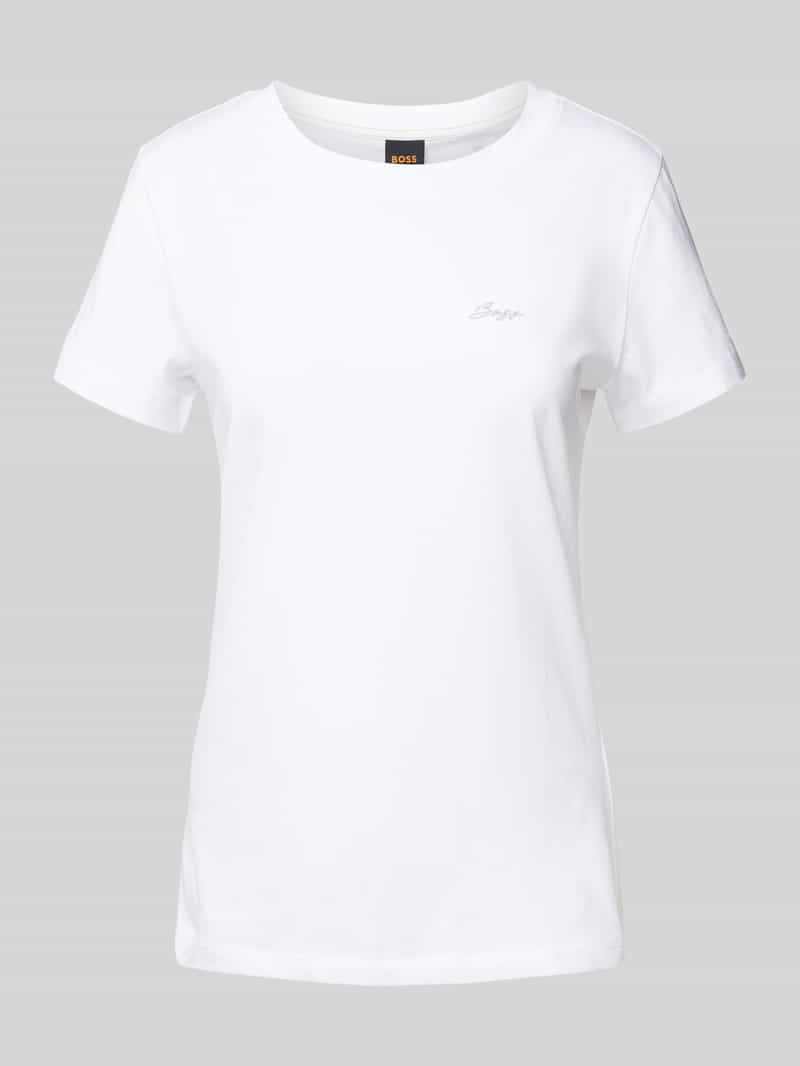 Boss Orange T-shirt met labelstitching model 'Esogo'