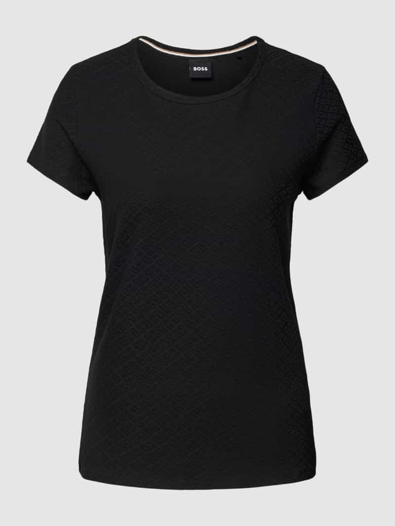 Boss T-shirt met structuurmotief model 'Eventsy'