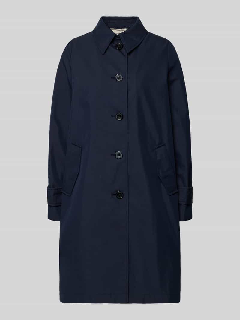 Regular fit Trenchcoat van Katoenmix