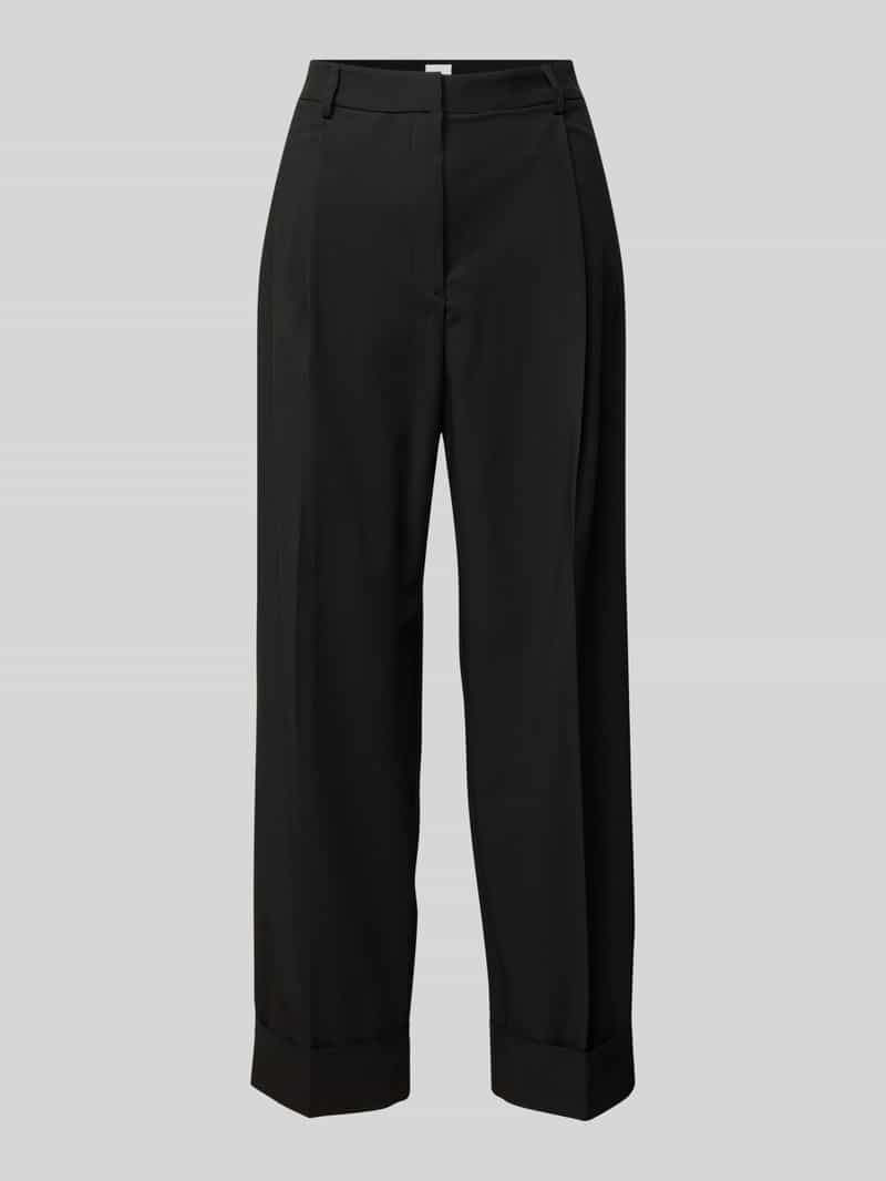 Jake*s Collection Straight leg pantalon met bandplooien