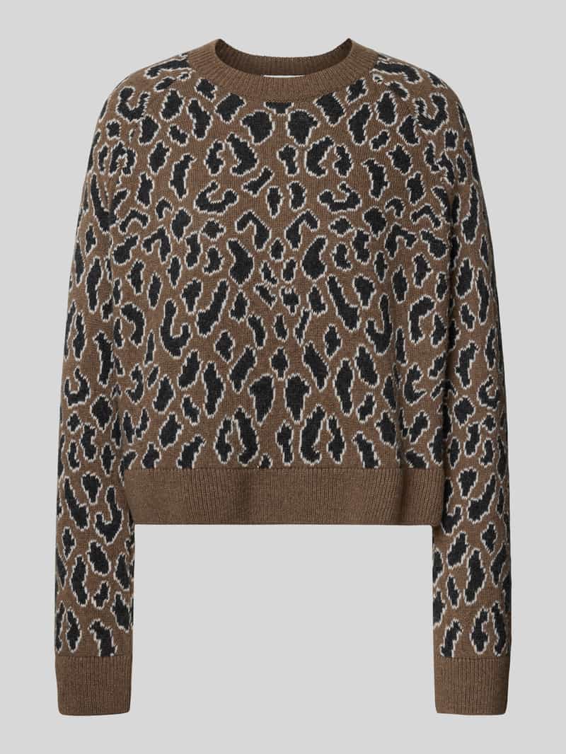 Loose fit gebreide pullover van zuivere wol, model 'DILIRIAA LAOPAA'