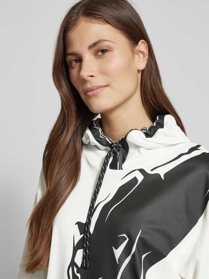 Marc Cain Hoodie met motiefprint