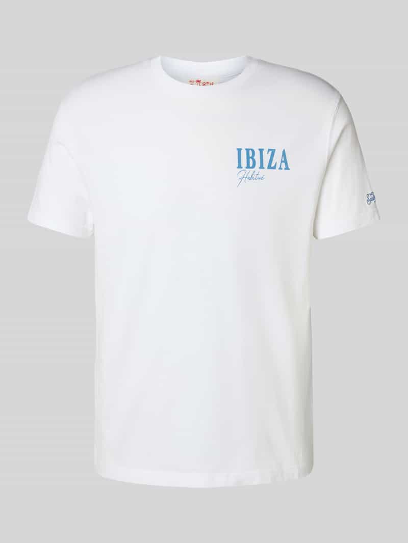 MC2 Saint Barth T-shirt met motiefprint aan de achterkant en ronde hals