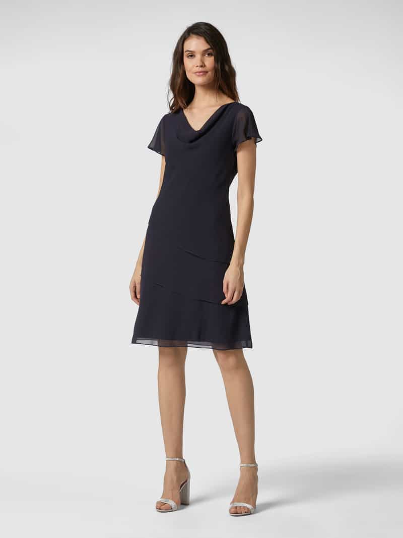 Cocktailjurk met volantgarnering Christian Berg Cocktail