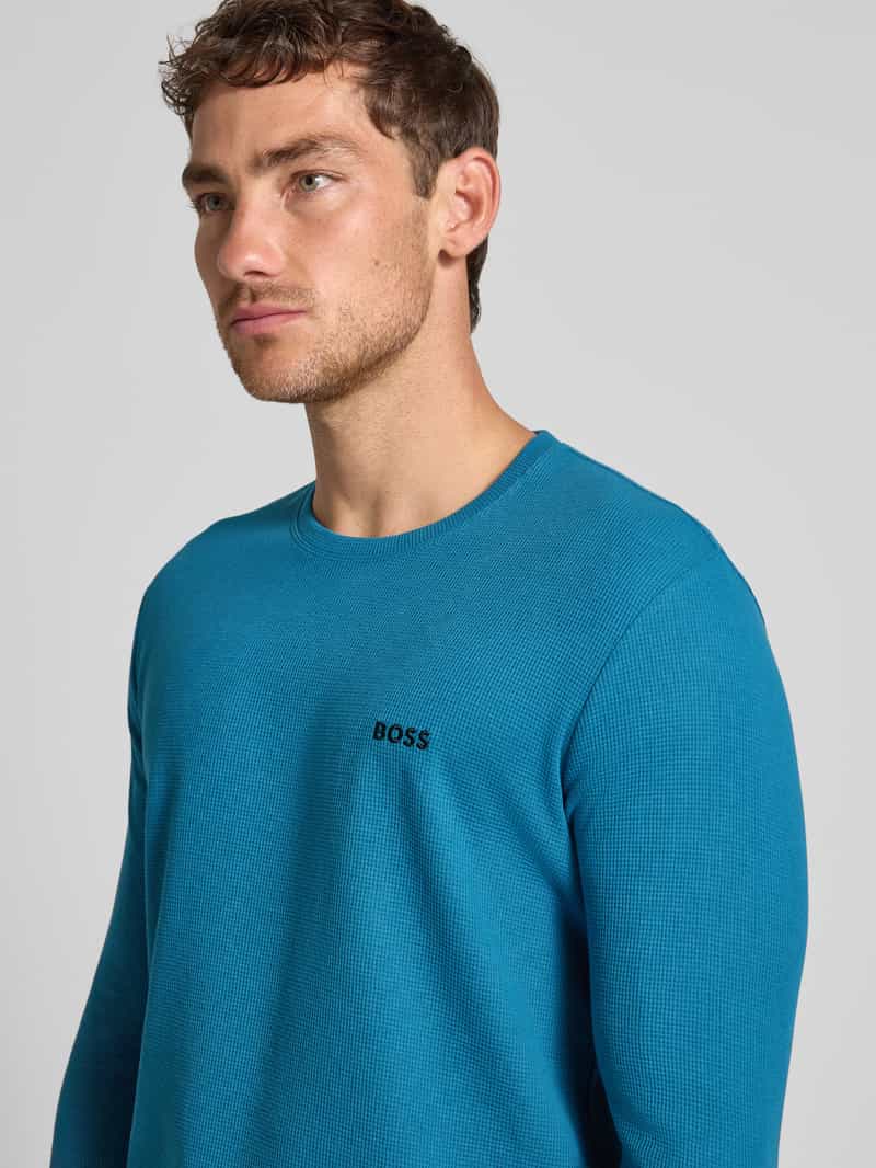 Boss Regular fit shirt met lange mouwen van katoenmix