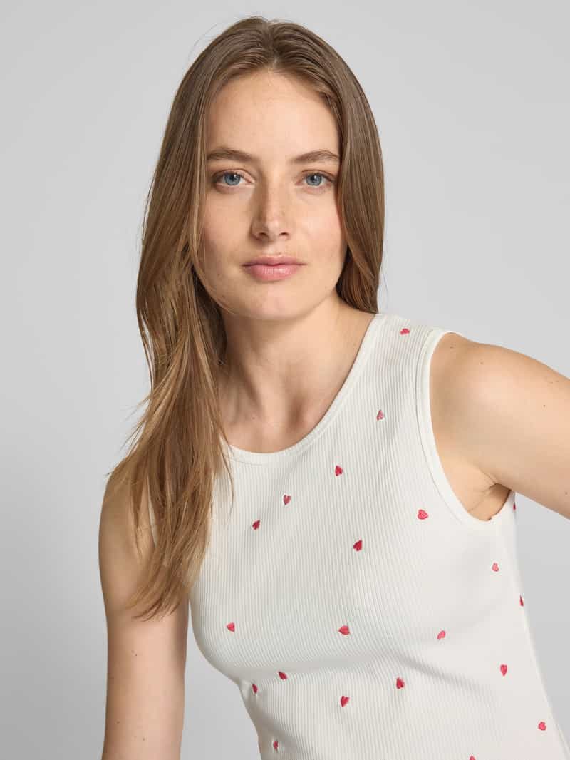 Ichi Top met bandjes in riblook model 'PALMA'