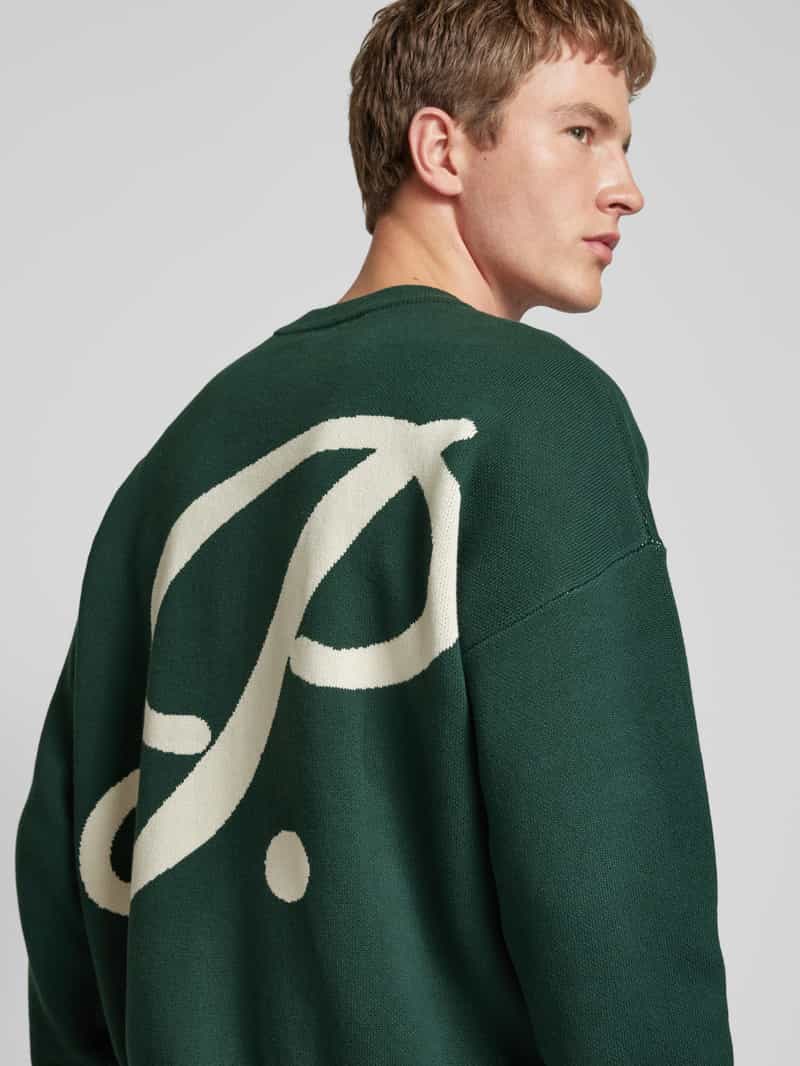 PROHIBITED Gebreide pullover met ribboorden model 'Brixton'