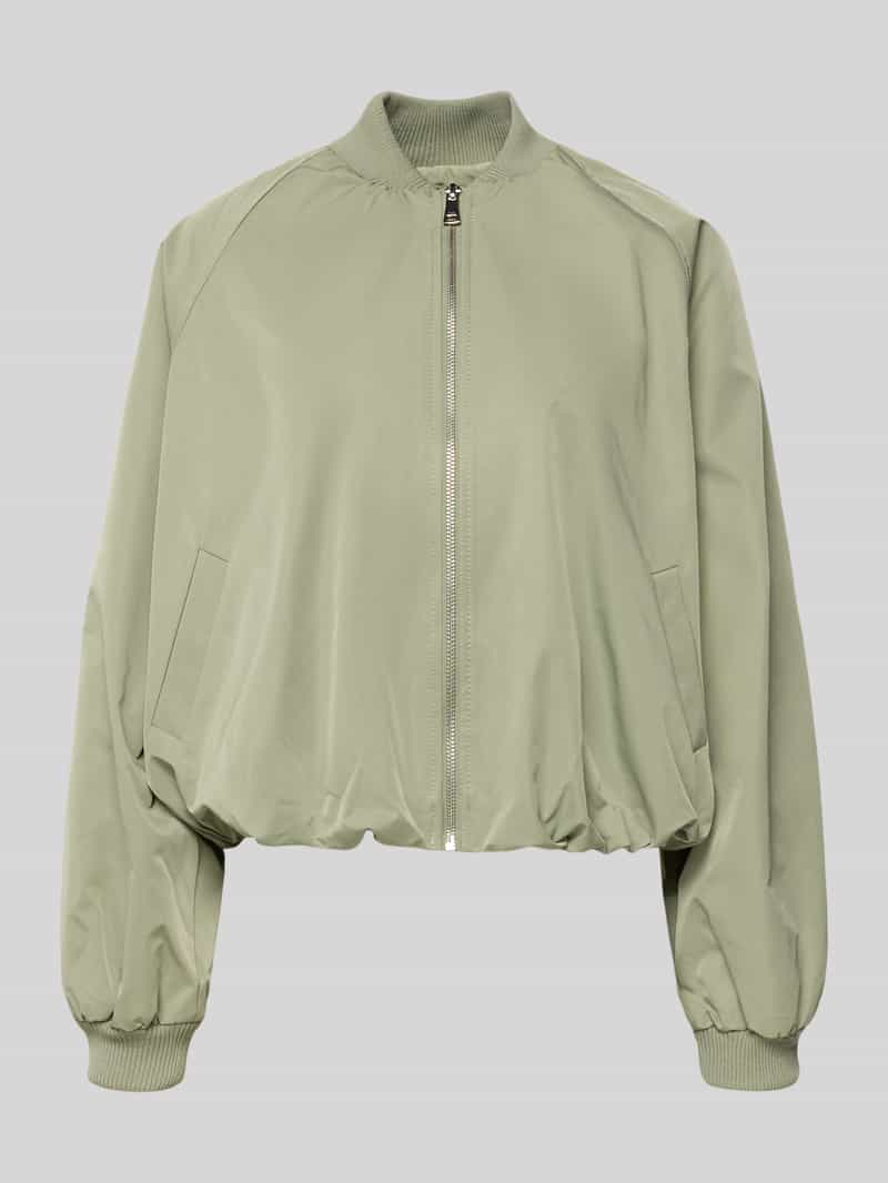 zero Blouson mit elastischen Ärmelabschlüssen und Reißverschluss in Schilf, Größe 36 211070636