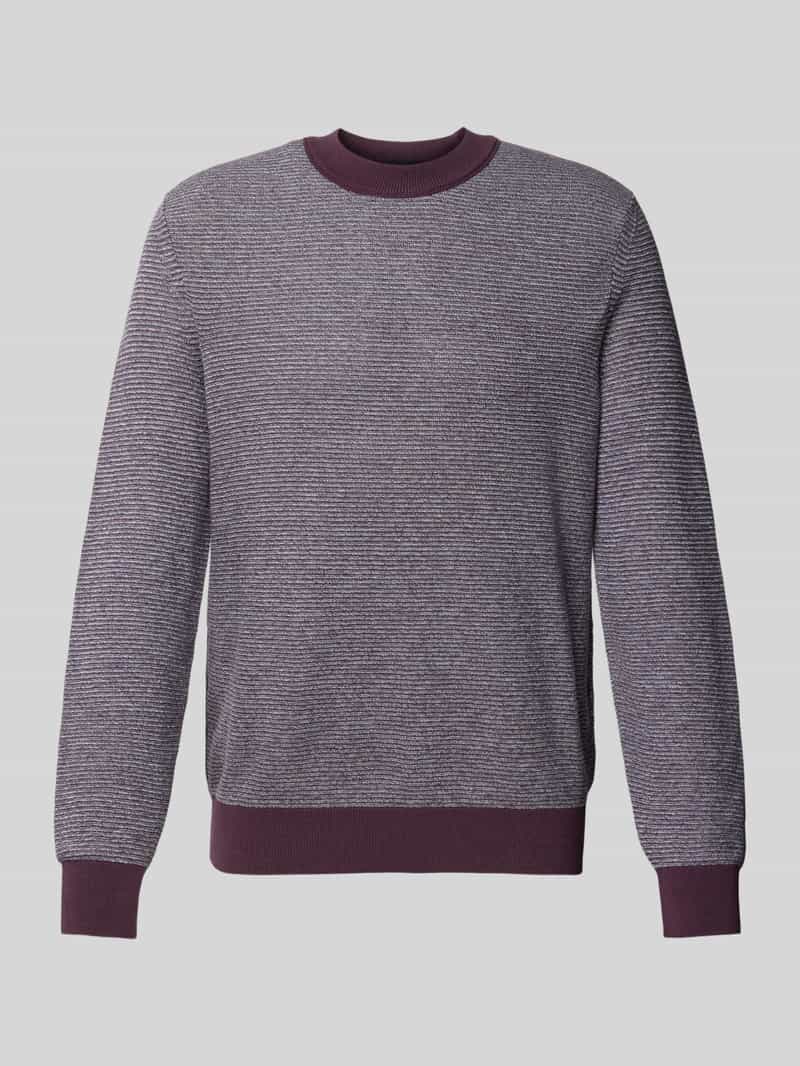 Boss Orange Gebreide pullover met ribboorden model 'Aspoki'
