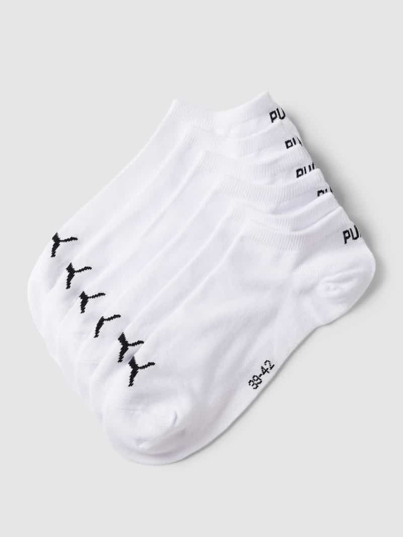 Sneakersokken in effen design in een set van 6 stuks