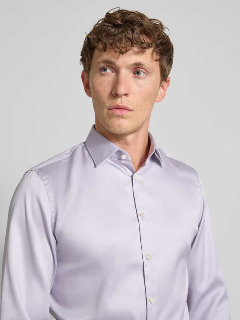 Jake*s Slim fit zakelijk overhemd met kentkraag