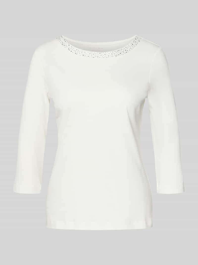 Christian Berg Woman T-shirt met siersteentjes en 3 4-mouwen