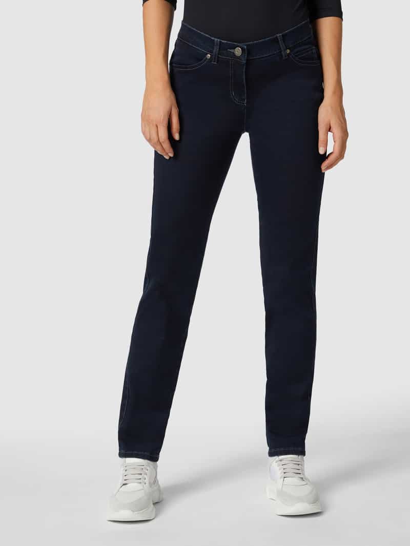 Perfect shape straight fit jeans met stretch TONI