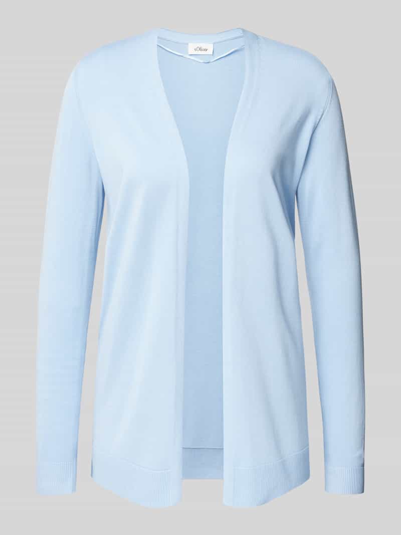 s.Oliver RED LABEL Regular fit gebreid jack van een mix van katoen en viscose
