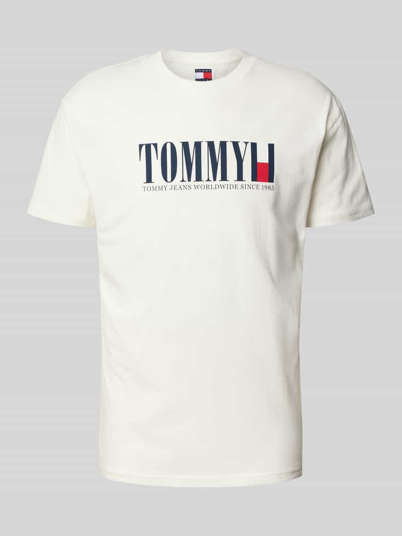 Tommy Jeans Regular fit T-shirt van puur katoen