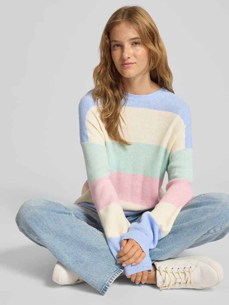 Only Loose fit gebreide pullover van viscosemix model 'ATIA'