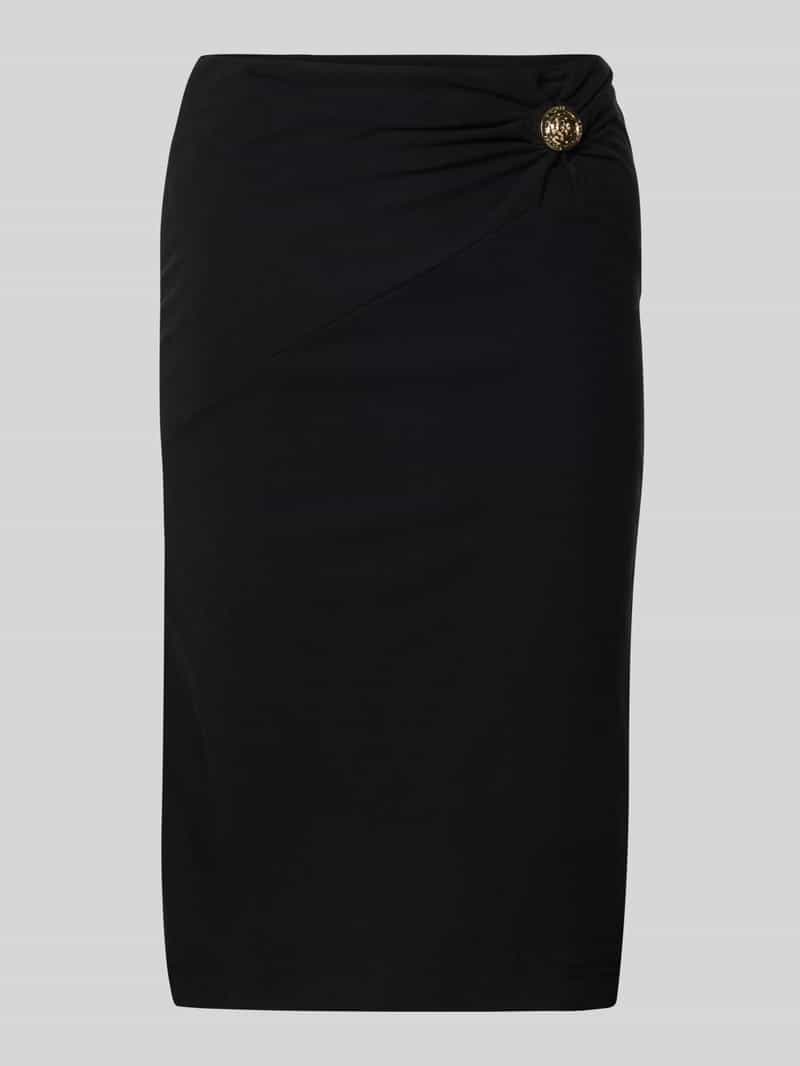 Guess Knielange rok met sierknoop model 'ZAMA'