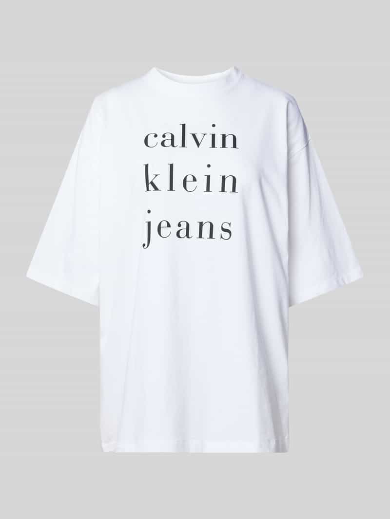 Calvin Klein Jeans T-shirt met labelprint model 'CKJ LOGO'