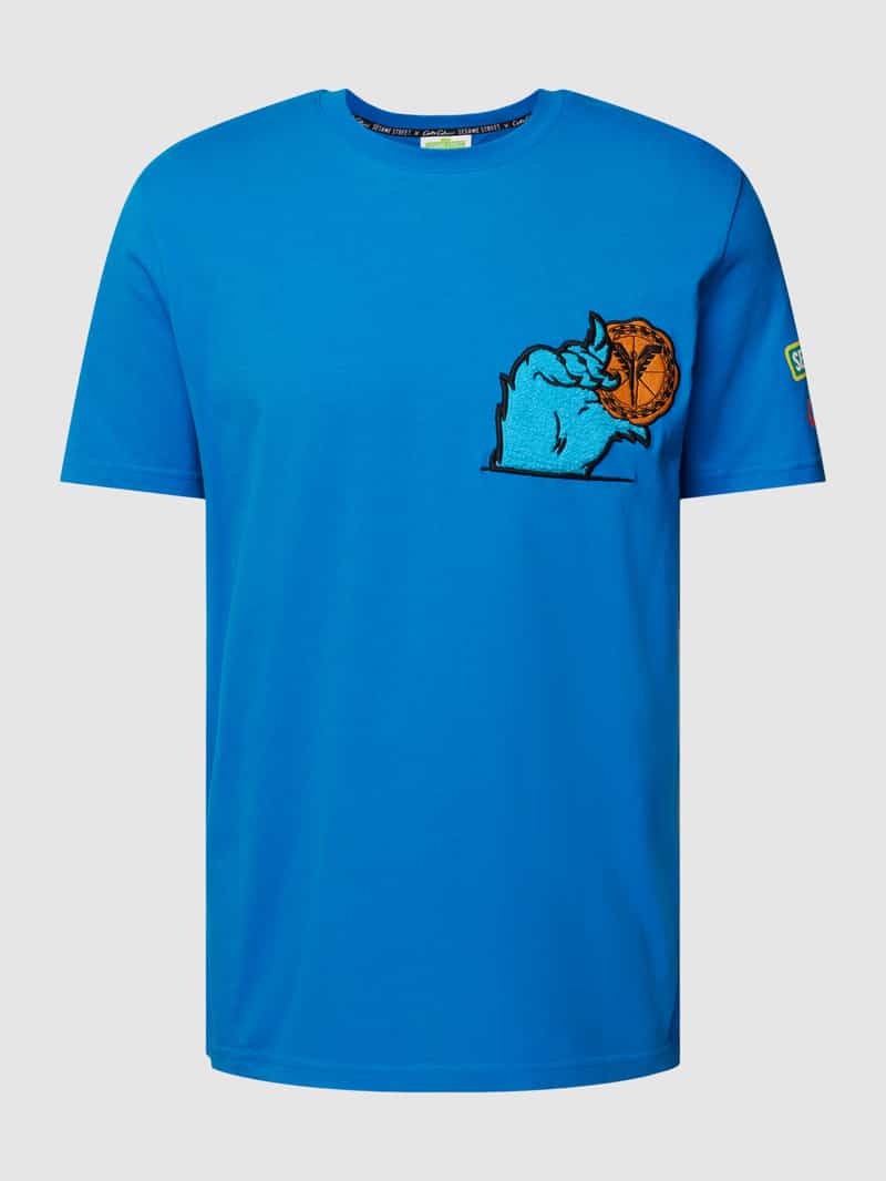 carlo colucci T-shirt met motiefpatch
