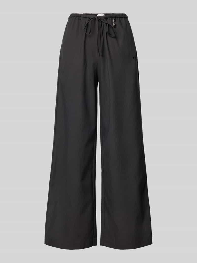 LeGer by Lena Gercke Wide leg stoffen broek van een mix van viscose en linnen model 'Emelie'