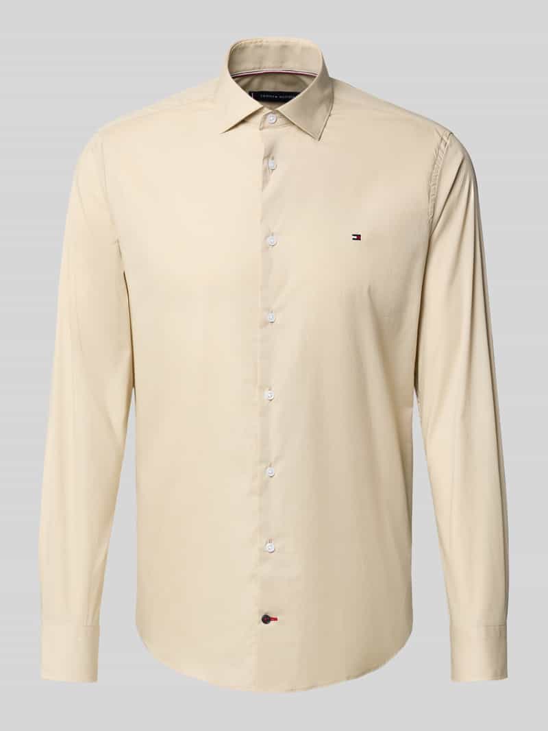 Tommy Hilfiger Tailored Slim fit zakelijk overhemd van katoenmix
