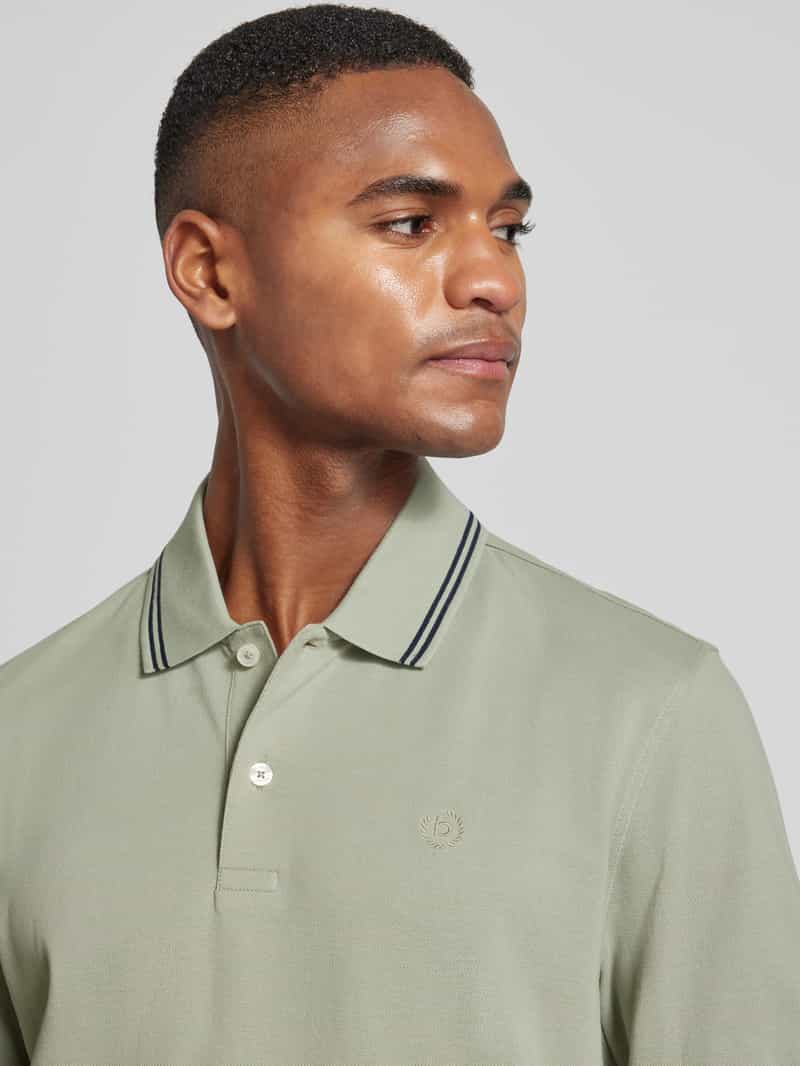 Bugatti Regular fit poloshirt met labeldetail