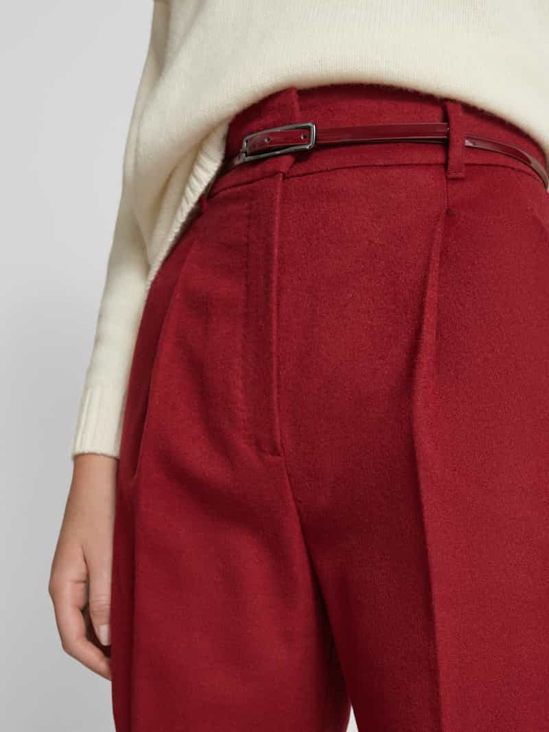 Max Mara Studio Bootcut fit stoffen broek van zuivere scheerwol model 'ZAC'