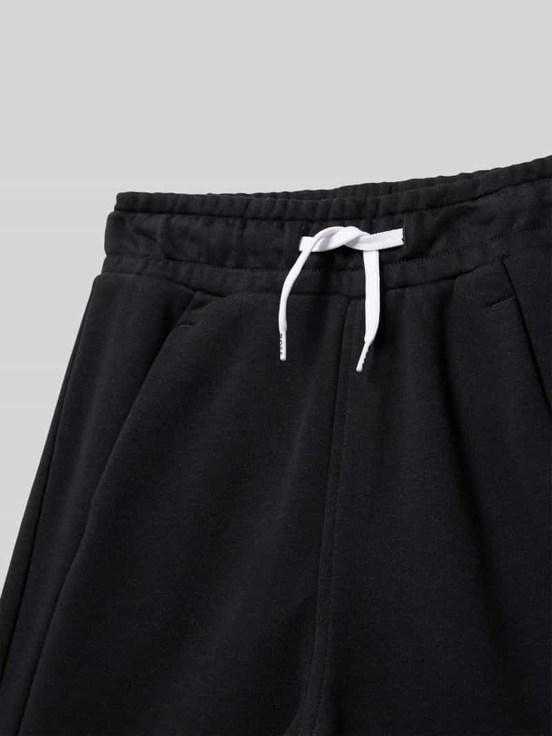 Boss Regular fit sweatshorts met labelprint