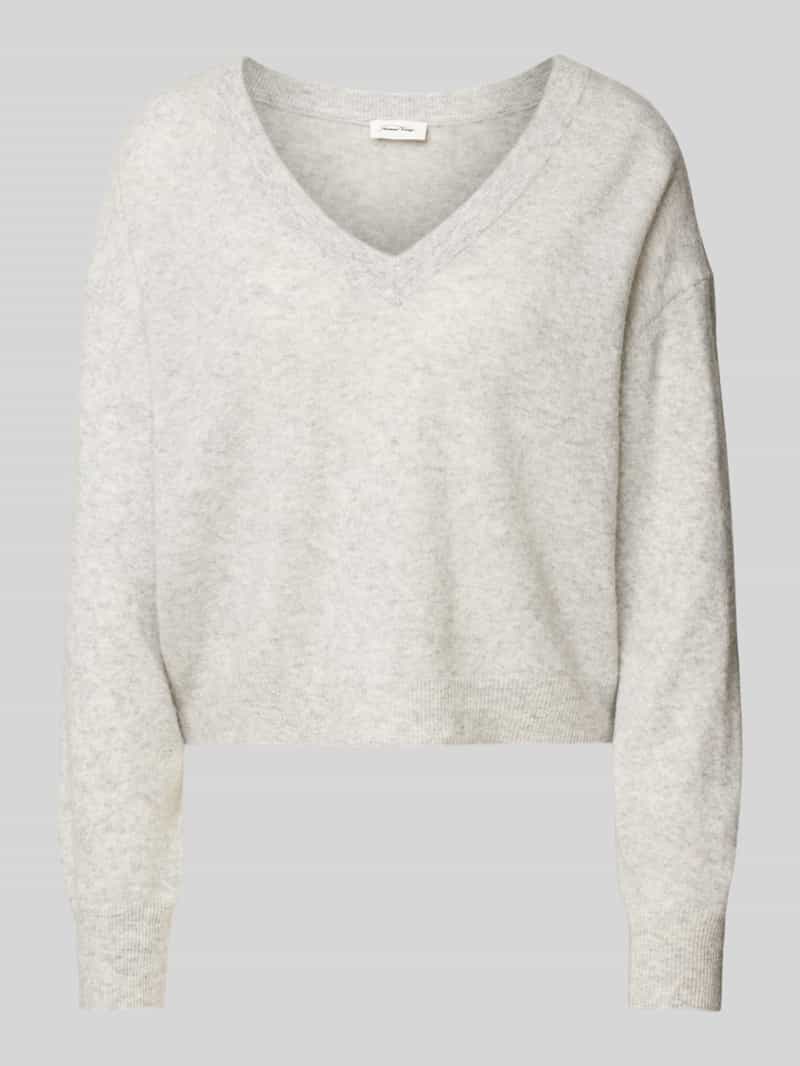 American vintage Gebreide pullover met ribboorden model 'RAXOW'