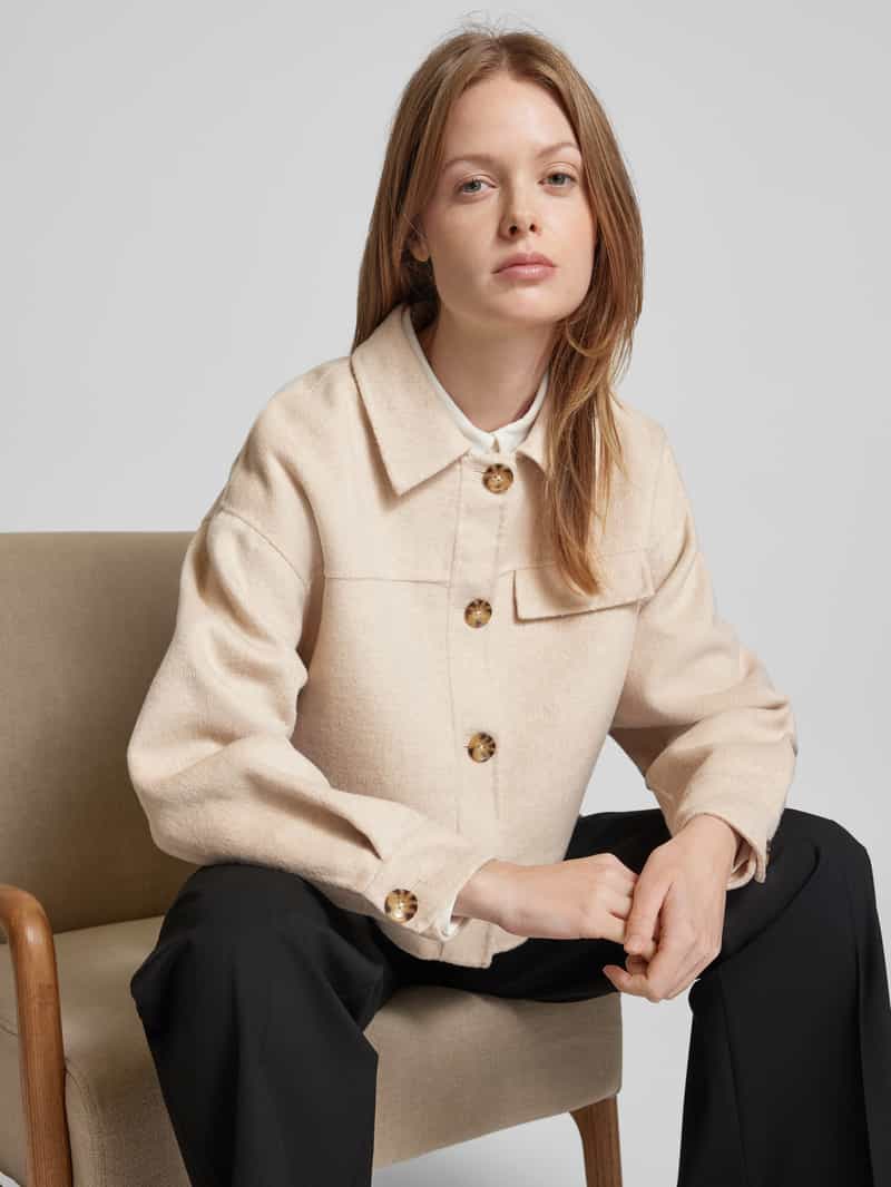 Christian Berg Woman Selection Jack met wol en labeldetail