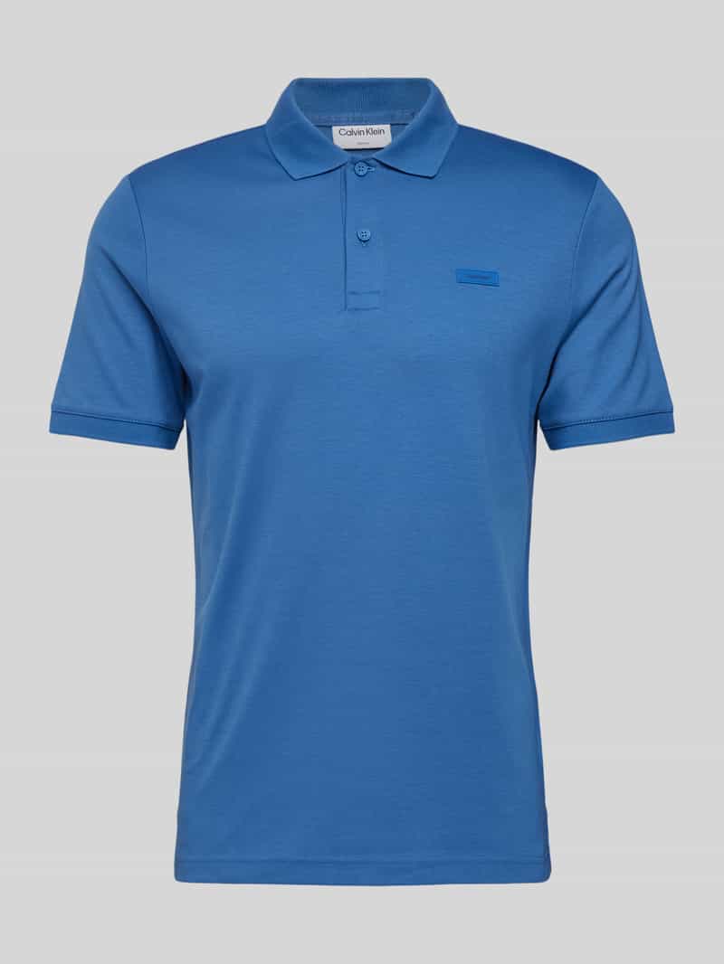 CK Calvin Klein Regular fit poloshirt met knoopsluiting