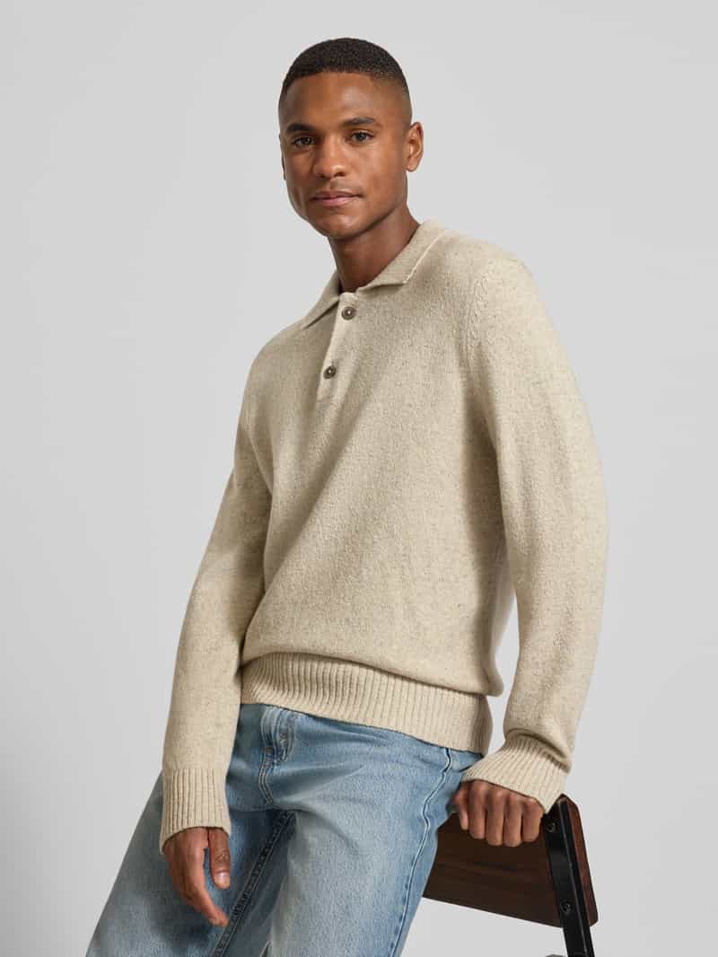 Marc O'Polo Regular fit gebreide pullover van wolmix