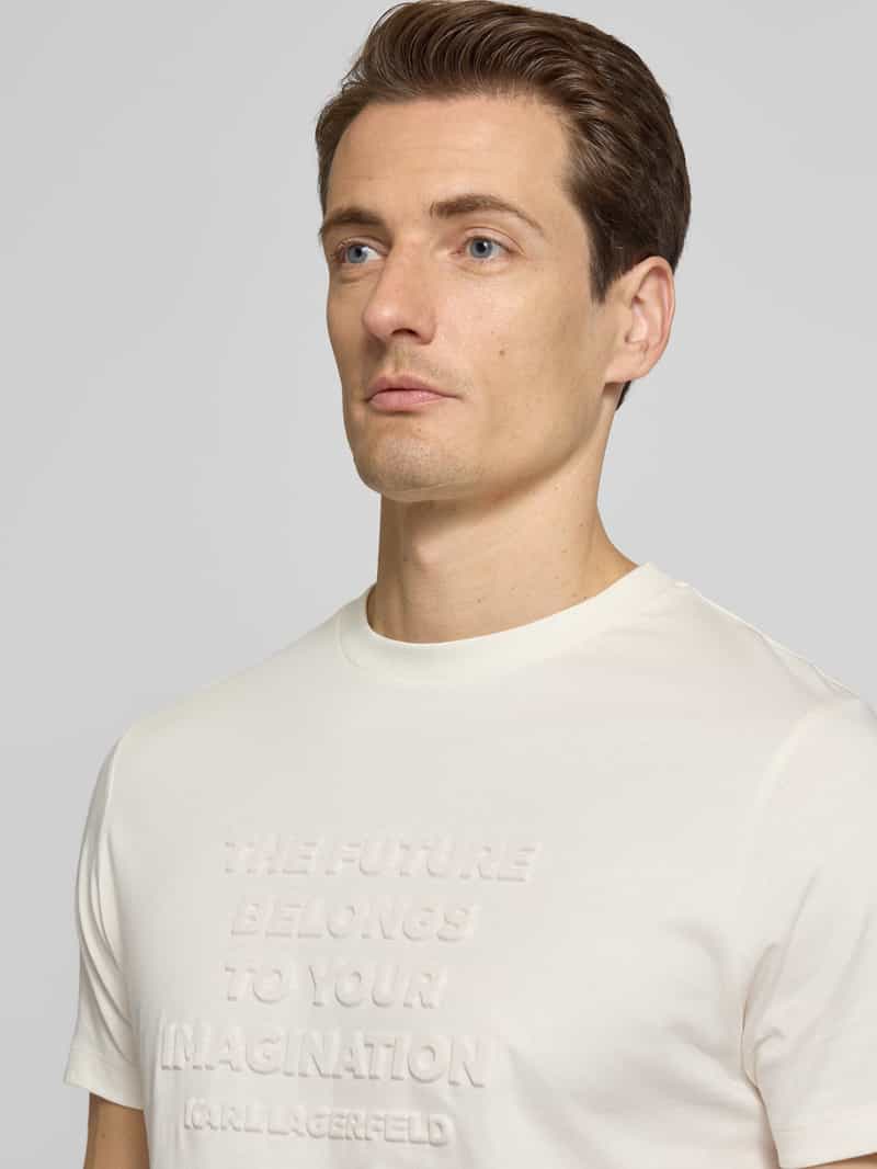 Karl Lagerfeld T-shirt met labeldetail