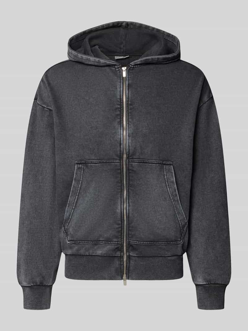 Redefined Rebel Sweatjack van katoenmix met capuchon model 'SPENCER'