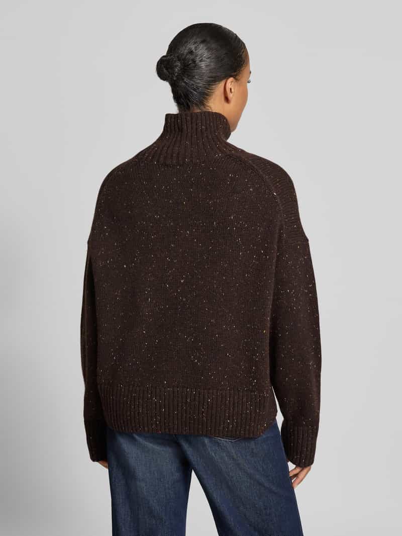 LANIUS relaxed fit pullover van scheerwolmix in tricotlook