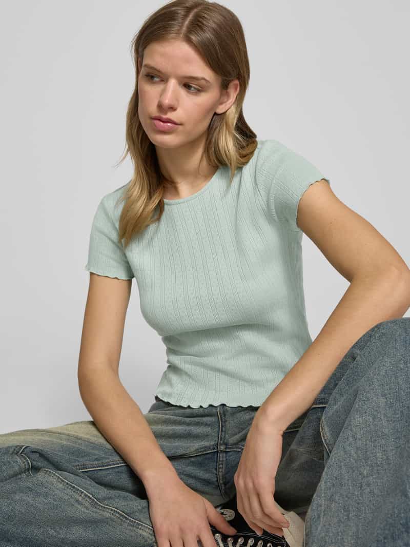 Only Regular fit T-shirt van puur katoen model 'CARLOTTA'