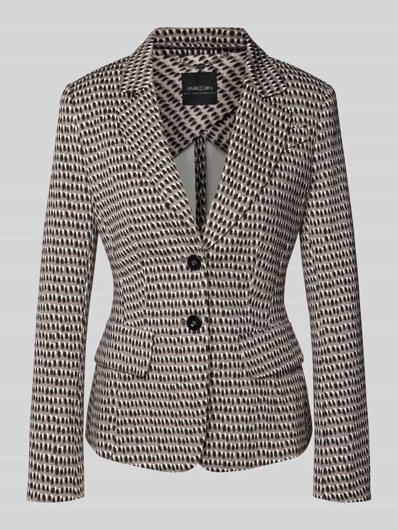 Marc Cain Slim fit blazer met reverskraag