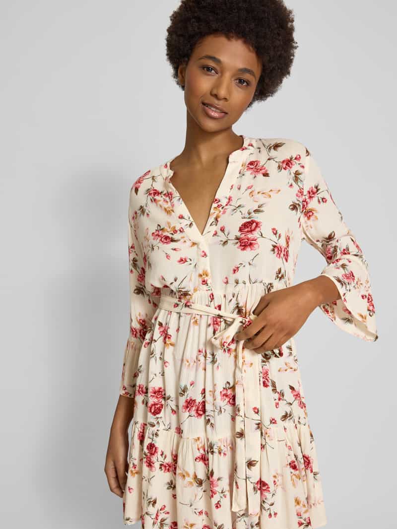 Only Smal vrijetijdsoverhemd met strikceintuur model 'CLEMMENTINE'