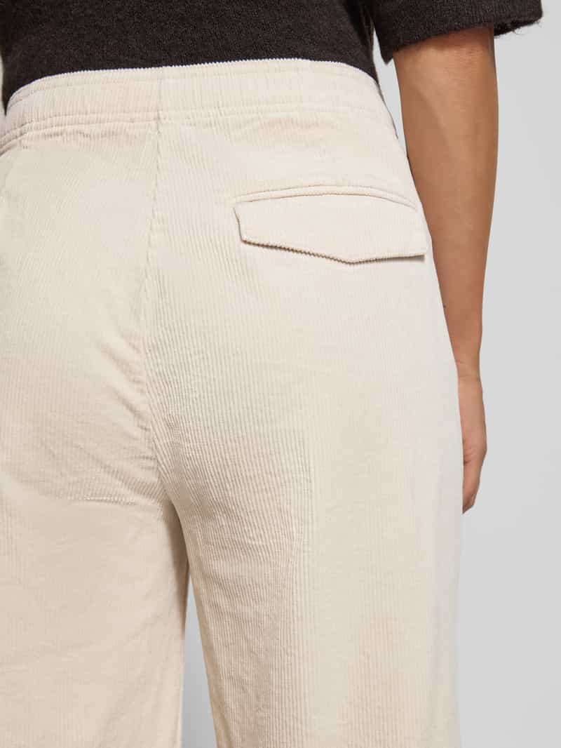 Opus Corduroy broek met achterzak model 'Mileni cargo'