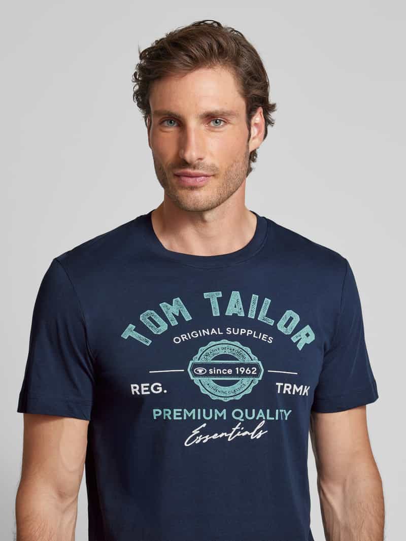 Tom Tailor T-shirt met labelprint