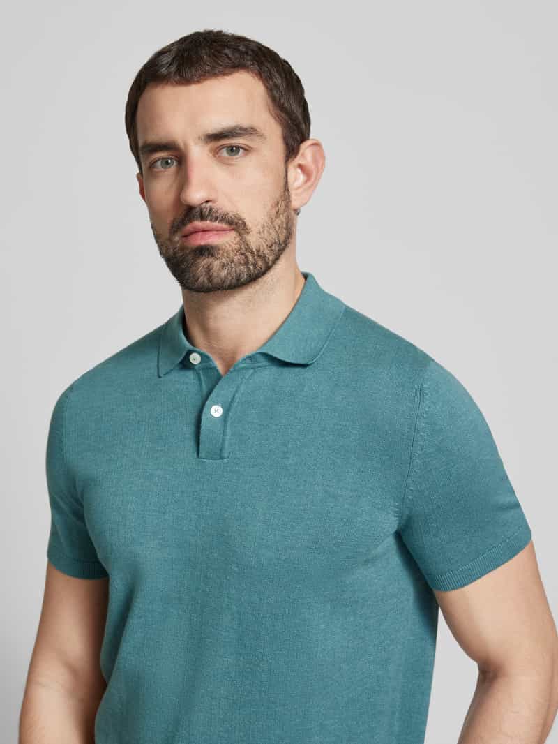 Bugatti Regular fit poloshirt van puur katoen