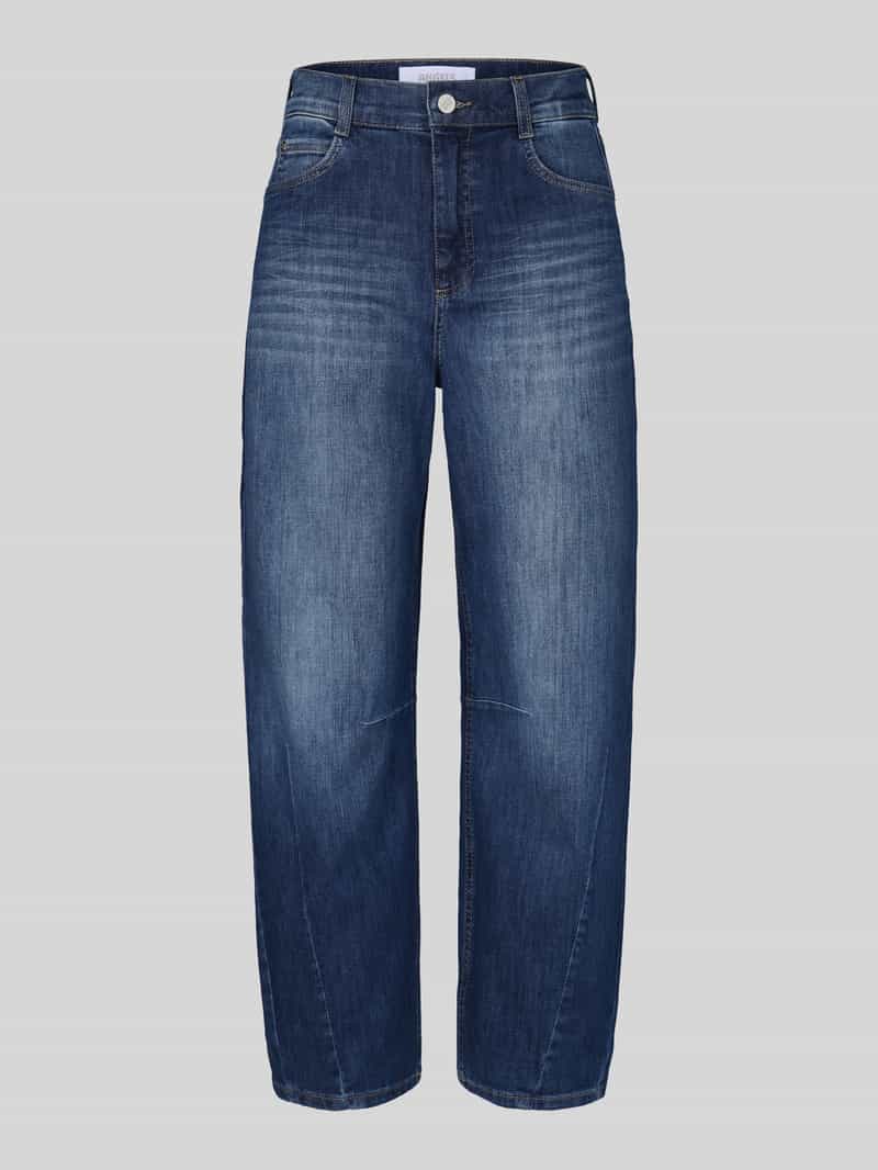 ANGELS Regular Fit Barrel Jeans aus Baumwoll-Mix Modell 'ELLY' in Blau, Größe 44 211300644