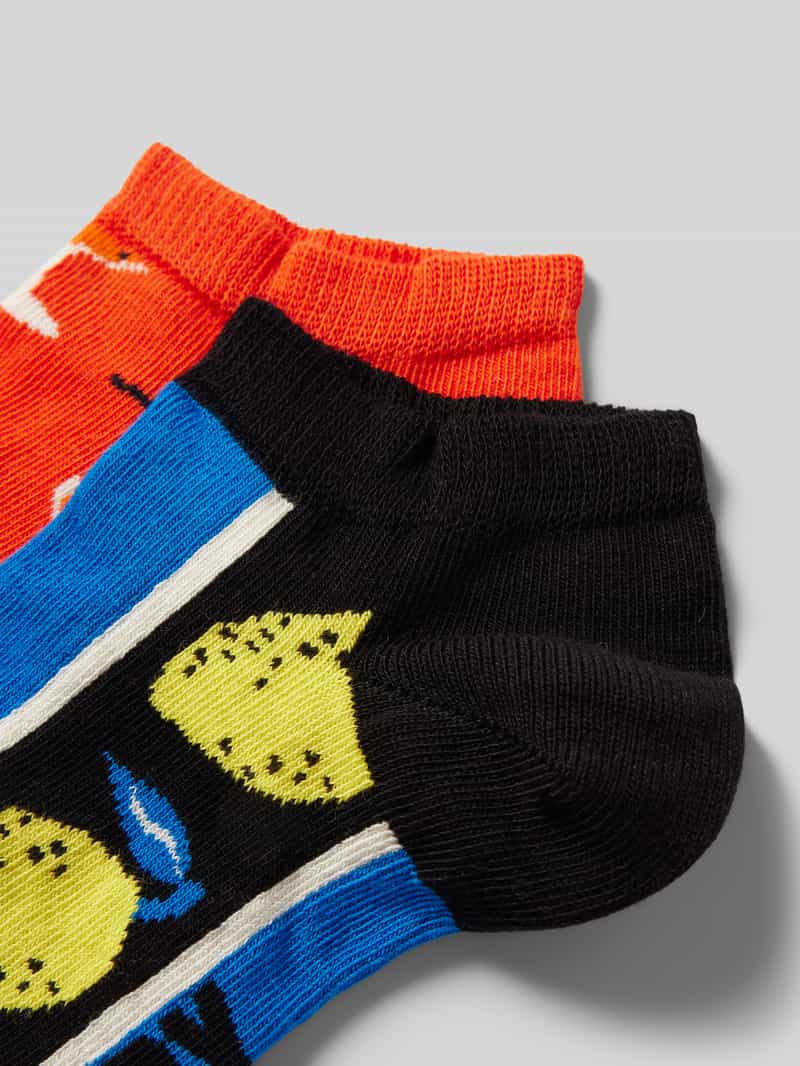 Happy Socks Sokken met labelprint in een set van 2 paar